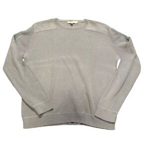 Calvin Klein Light Blue Cotton Sweater with‎ soft Shoulder Detail | Men’s Small